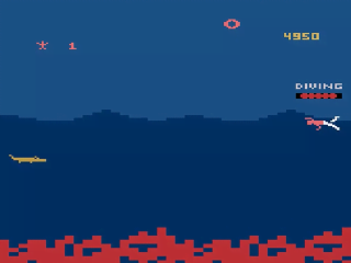Jungle Hunt title screen for Atari 2600